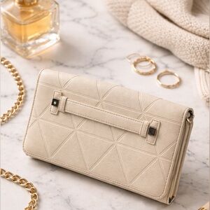 Elegant Cream Clutch Bag